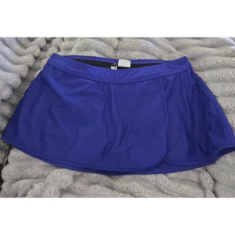 Simply Swim Skirt Skort Royal Blue‎ Tankini Bottom Size 10 Beach Vacation
